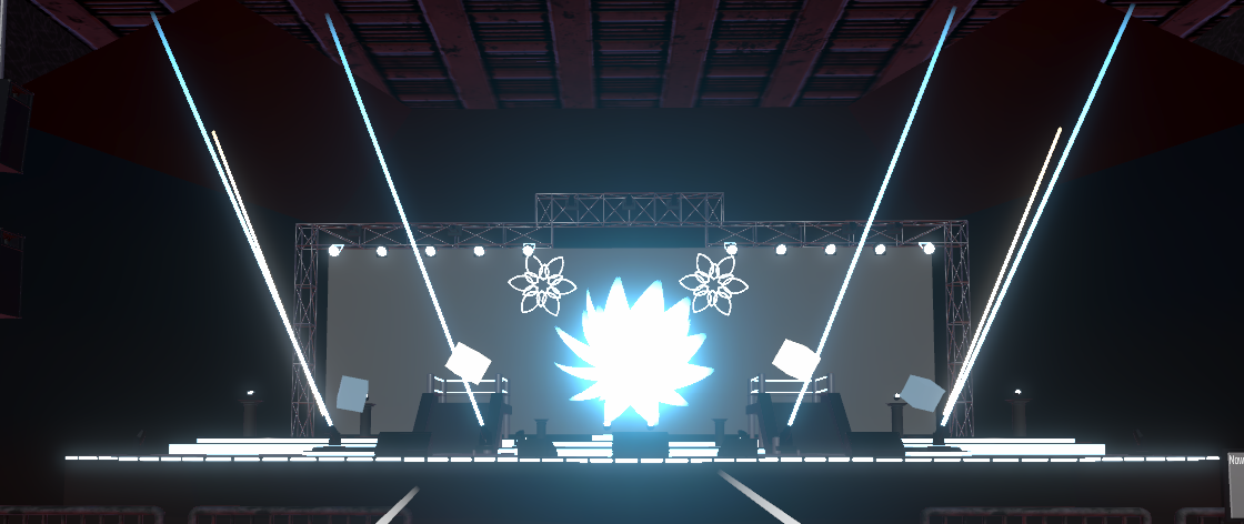 VR Concert - lazers