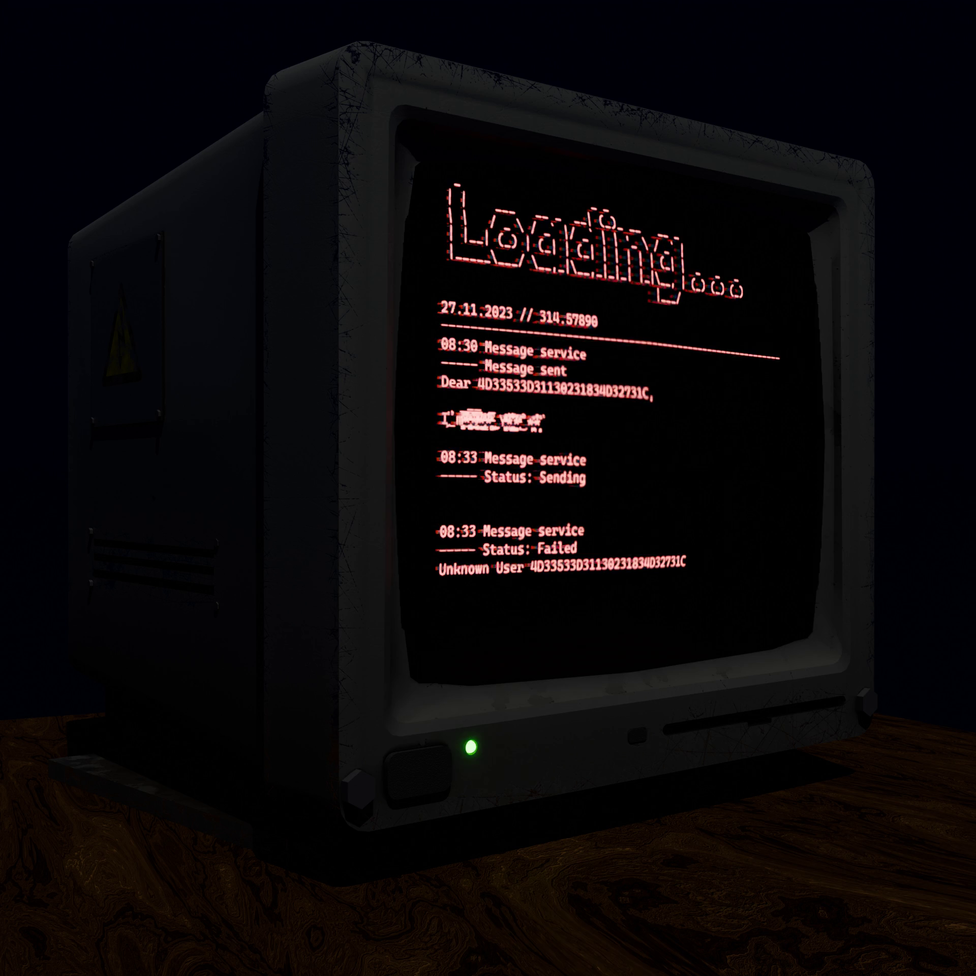 3D model - old school computer