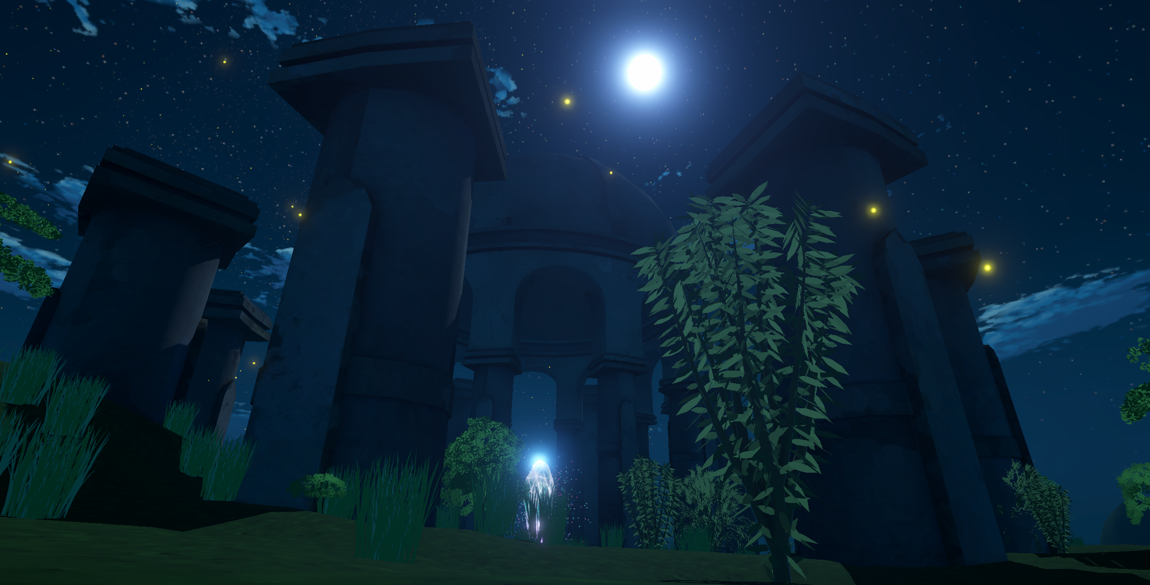 Under The Stars - temple close up